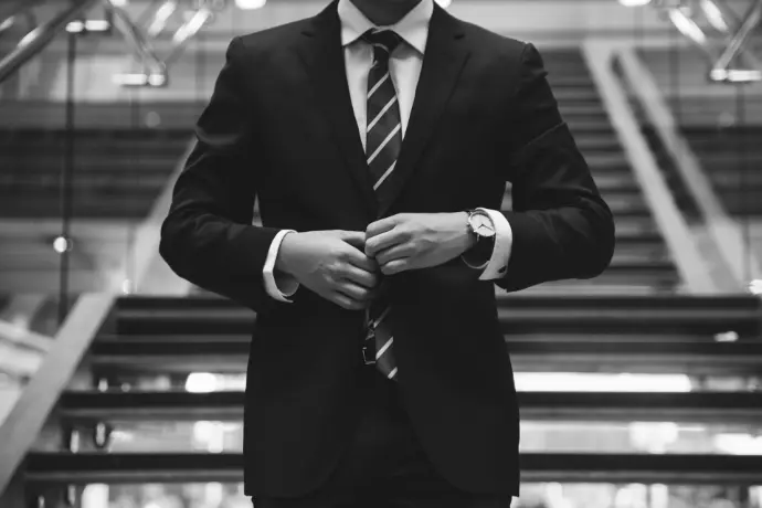 person standing near the stairs